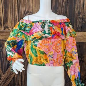 NWT Alden Adair Kelly Top Blouse in Santiago Print size small